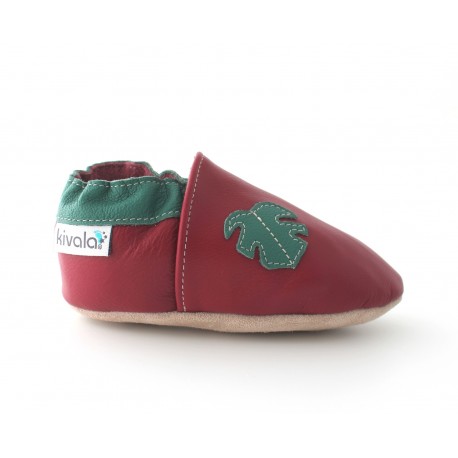 Chaussons cuir souple Tropical