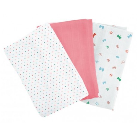 Lot 3 langes coton bio Butterfly