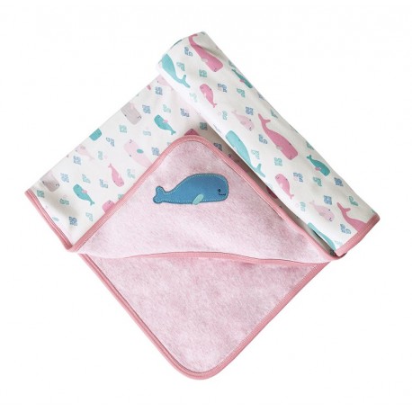 Couverture coton bio Little Whale