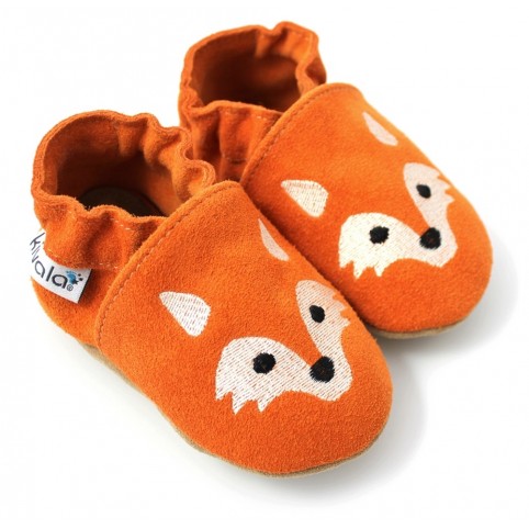 Chaussons cuir souple Renard