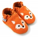 Chaussons cuir souple Renard