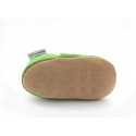Chaussons cuir souple Crocodile