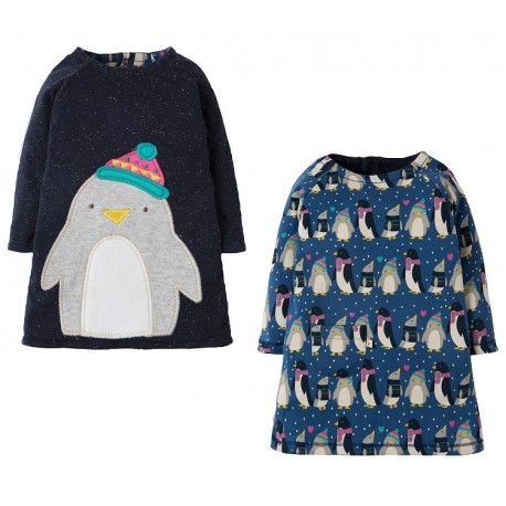 Robe coton bio Réversibles Pingouins