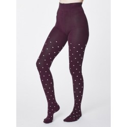 Collants bambou Wintown Aubergine