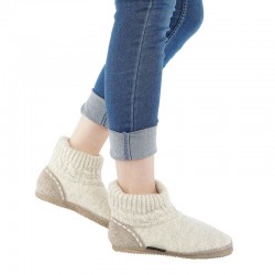 Chaussons laine Freiburg beige