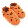 Chaussons cuir souple Tigre