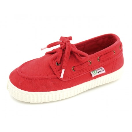 Bateau coton bio Rouge