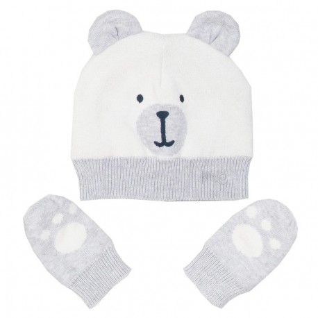 Pack Bonnet + Moufles en coton bio