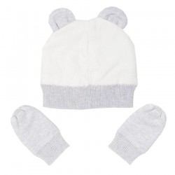 Pack Bonnet + Moufles en coton bio