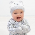 Pack Bonnet + Moufles en coton bio