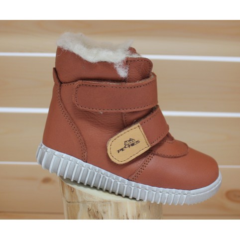 Bottines souples fourr&eacute;es Marron