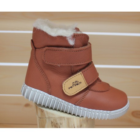 Bottines souples fourrées Marron