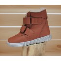 Bottines souples fourrées Marron