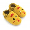 Chaussons cuir souple Poussin
