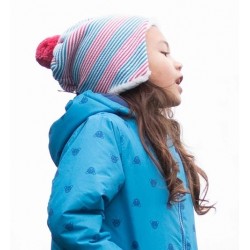 Bonnet + Moufles coton bio Stripy