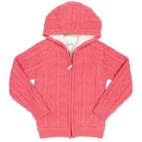 Polaire coton bio Framboise