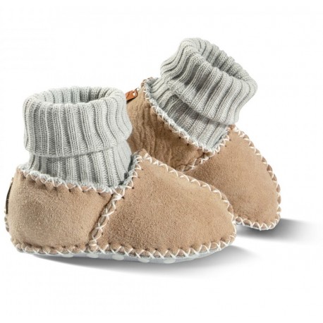 Chaussons fourrés laine Balu Beige