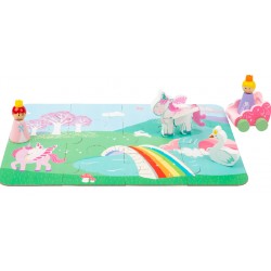 Valise puzzle licorne