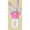 Doudou lapin rose