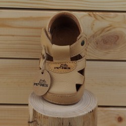 sandales souples beiges