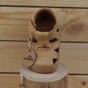sandales souples beiges