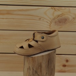 sandales souples beiges