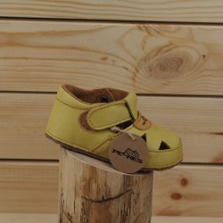 sandales souples jaunes