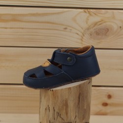 Sandales souples bleu marine