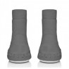 chaussons chaussettes Moccis gris