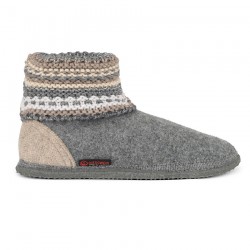 Chaussons laine Kiel Gris
