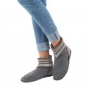 Chaussons laine Kiel Gris