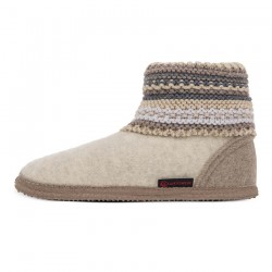 Chaussons laine Kiel Beige