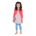 Gilet court corail bébé fille Frugi