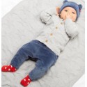 Pantalon coton bio velours marine Pingouin
