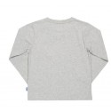 Tee-shirt coton bio gris chiné Pingouins