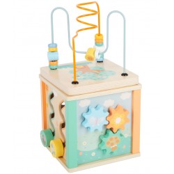 Cube de motricité bois Pastel