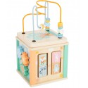 Cube de motricité bois Pastel
