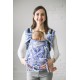Porte bébé ergonomique en coton bio Folk Blue