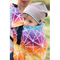 Porte bébé ergonomique en coton bio Spiderweb Sunrise