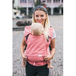 Porte bébé ergonomique en coton bio Pink