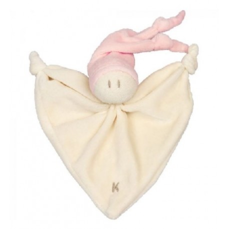Doudou coton bio Little Zmooz rose