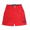 Bermuda coton bio rouge Ancre