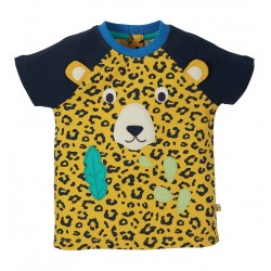 Tee-shirt coton bio Léopard 6-12 Mois