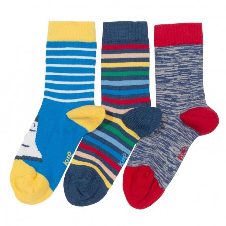 Lot 3 paires chaussettes coton bio Rocket