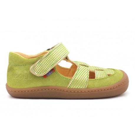 Sandales Korkids cuir bio Fantasy Green