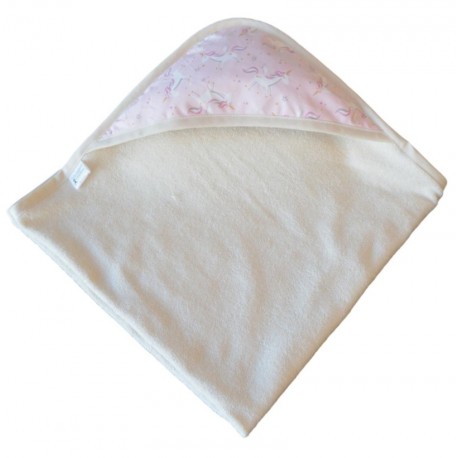 Sortie de bain coton bio Licorne