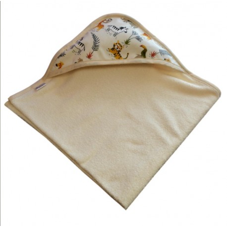 Sortie de bain coton bio Jungle