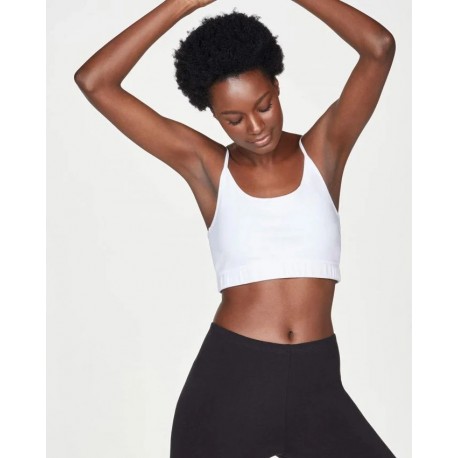 Brassière coton bio Blanc