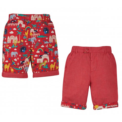 Short coton bio R&eacute;versible India