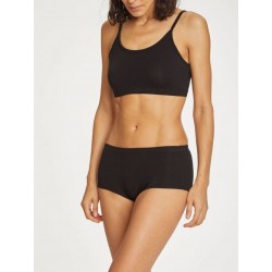 Brassière coton bio Noir
